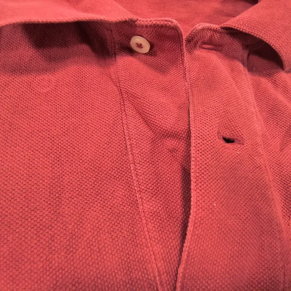 Polo by Ralph Lauren Short Sleeve Collared Polo Shirt Mens Size L Rust Orange